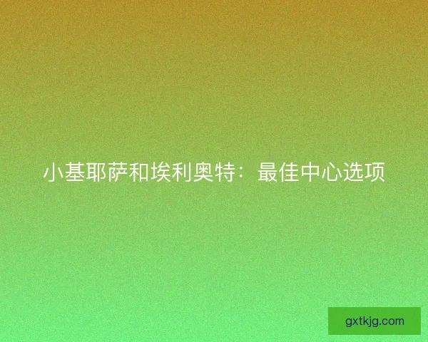 小基耶萨和埃利奥特：最佳中心选项
